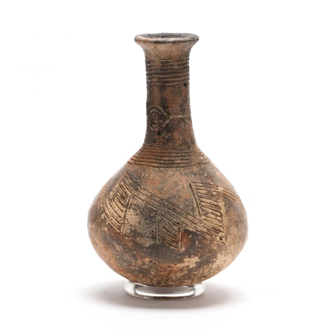 Cypriot Early Bronze Age Polished Red Ware Bottle (1 of 5)