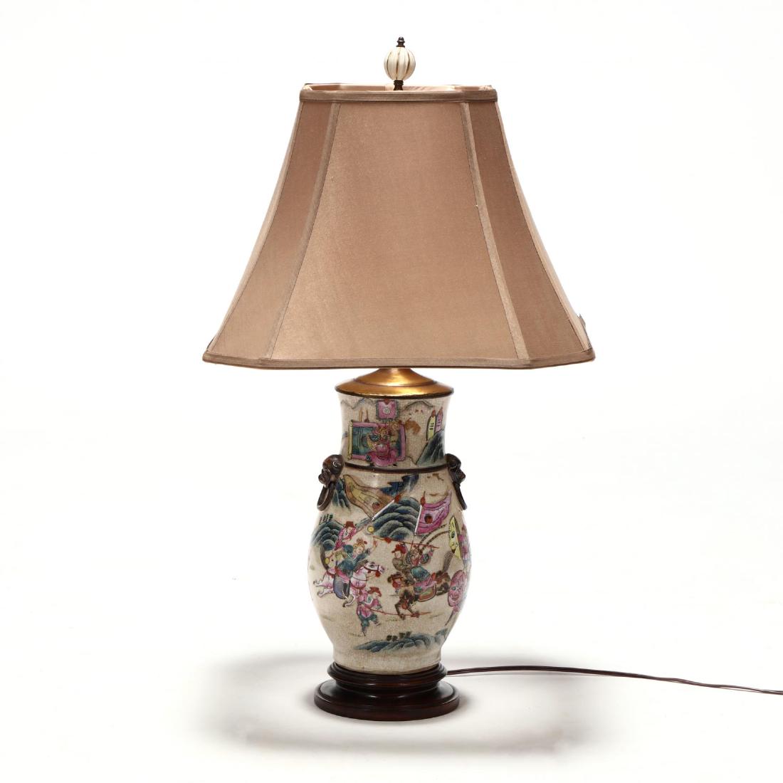 Chinese Export Porcelain Table Lamp (1 of 4)