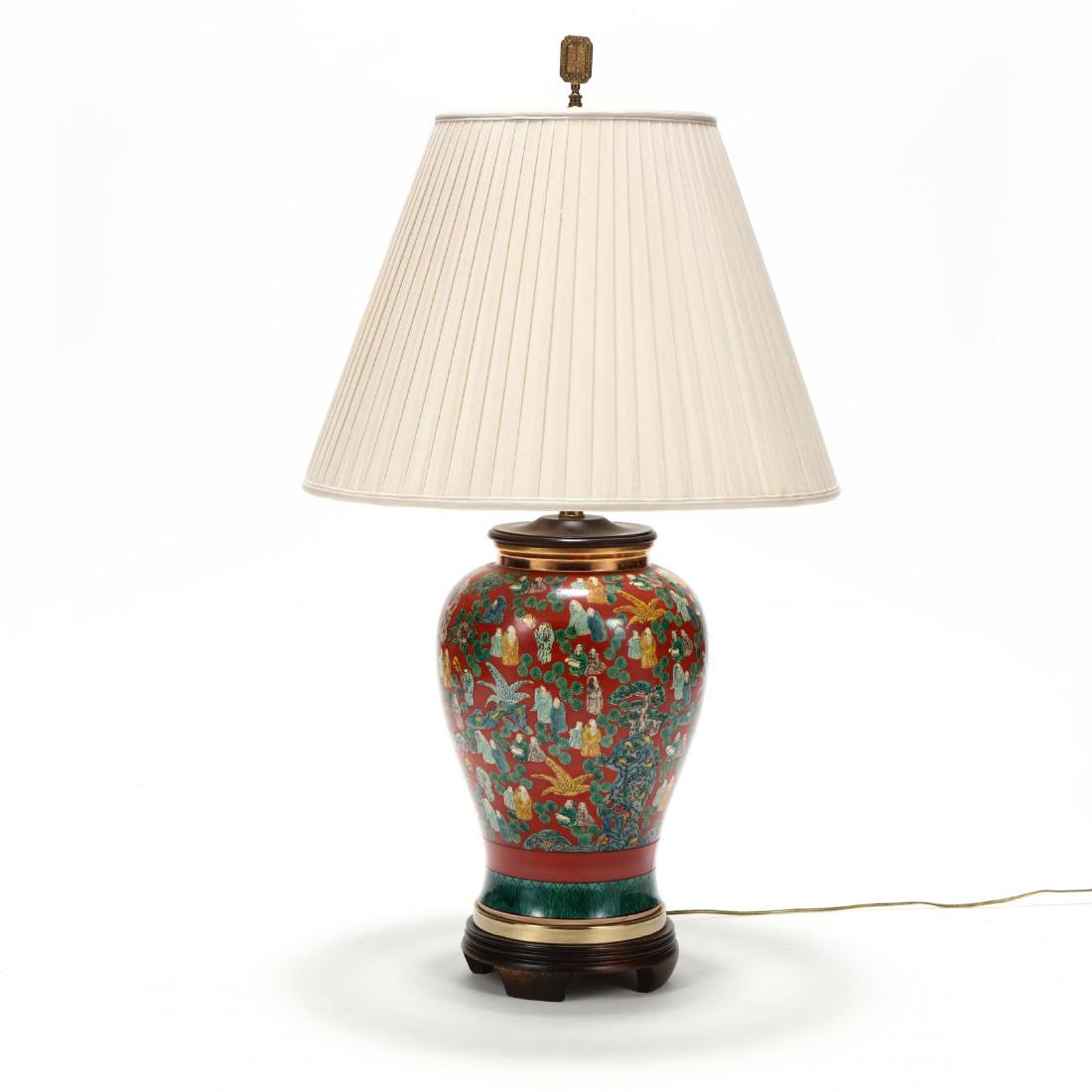 Chinese Export Style Large Table Lamp (1 of 4)