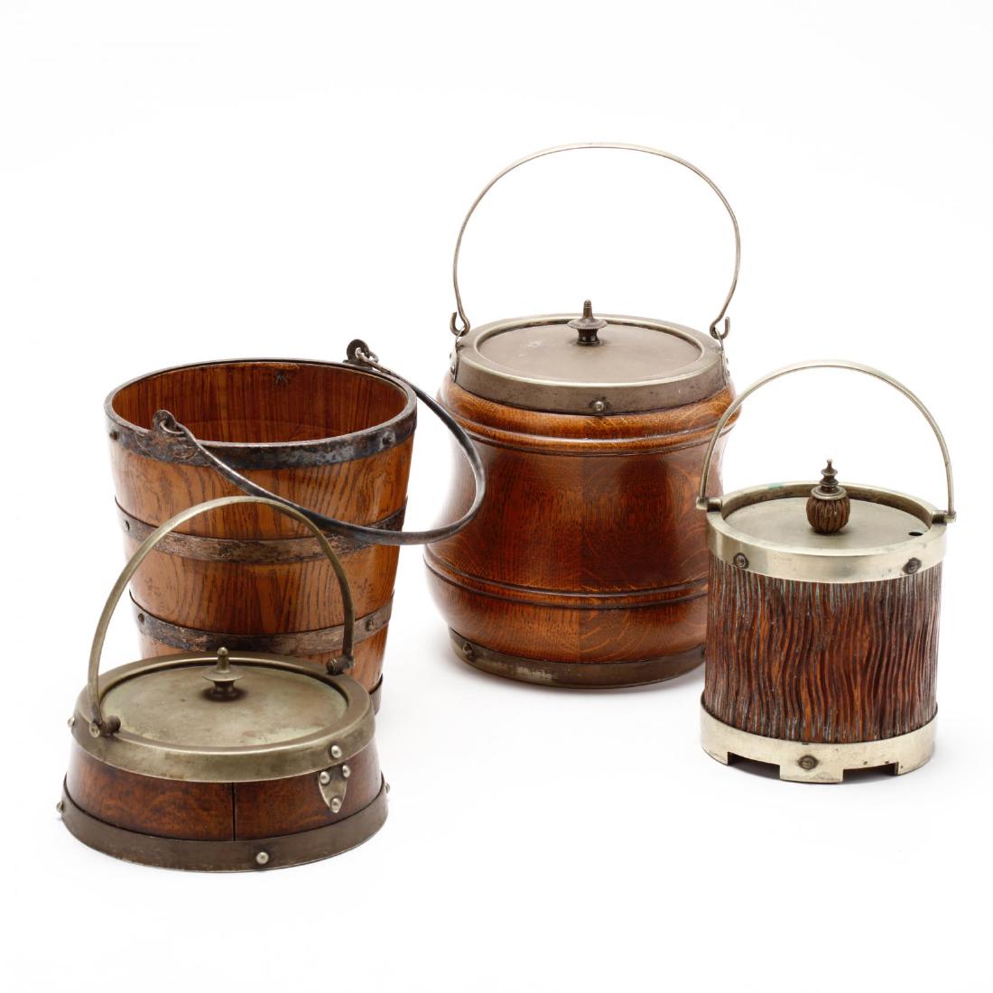 Four English Metal and Oak Accessories (1 of 7)