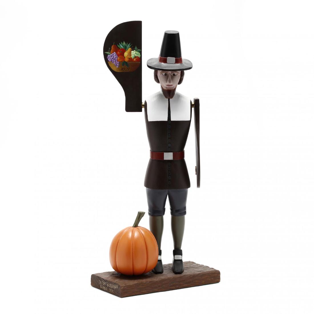 Folk Art Whirligig of a Pilgrim,  The First (1 of 6)