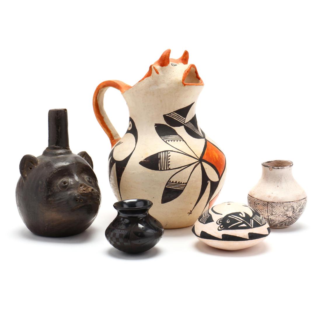Five Pieces of Native American Pottery (1 of 5)
