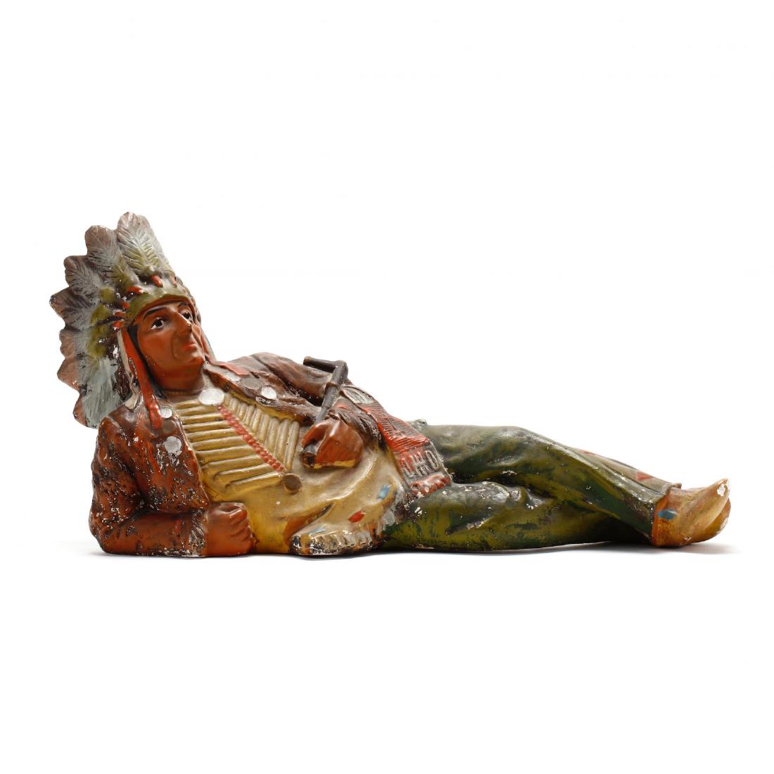Vintage Chalkware Cigar Store Indian (1 of 5)