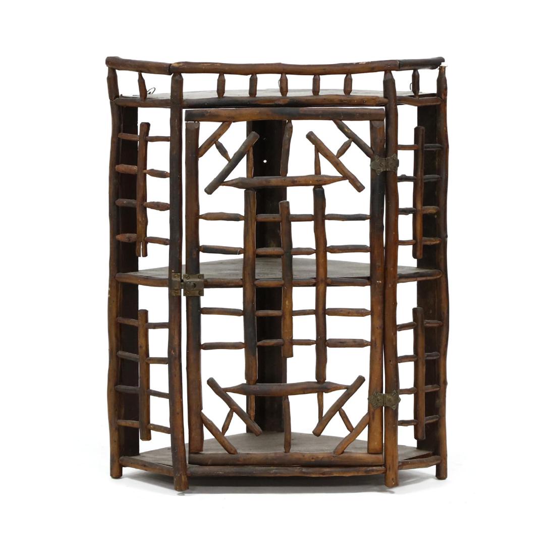 Arts & Crafts Hanging Corner Cupboard (1 of 3)