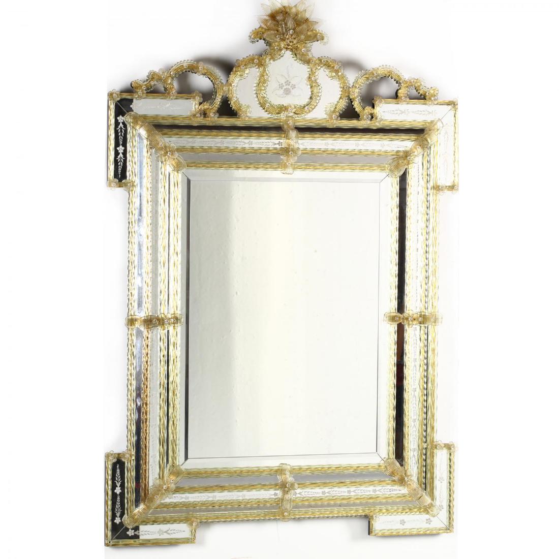 Large Vintage Venetian Mirror (1 of 4)