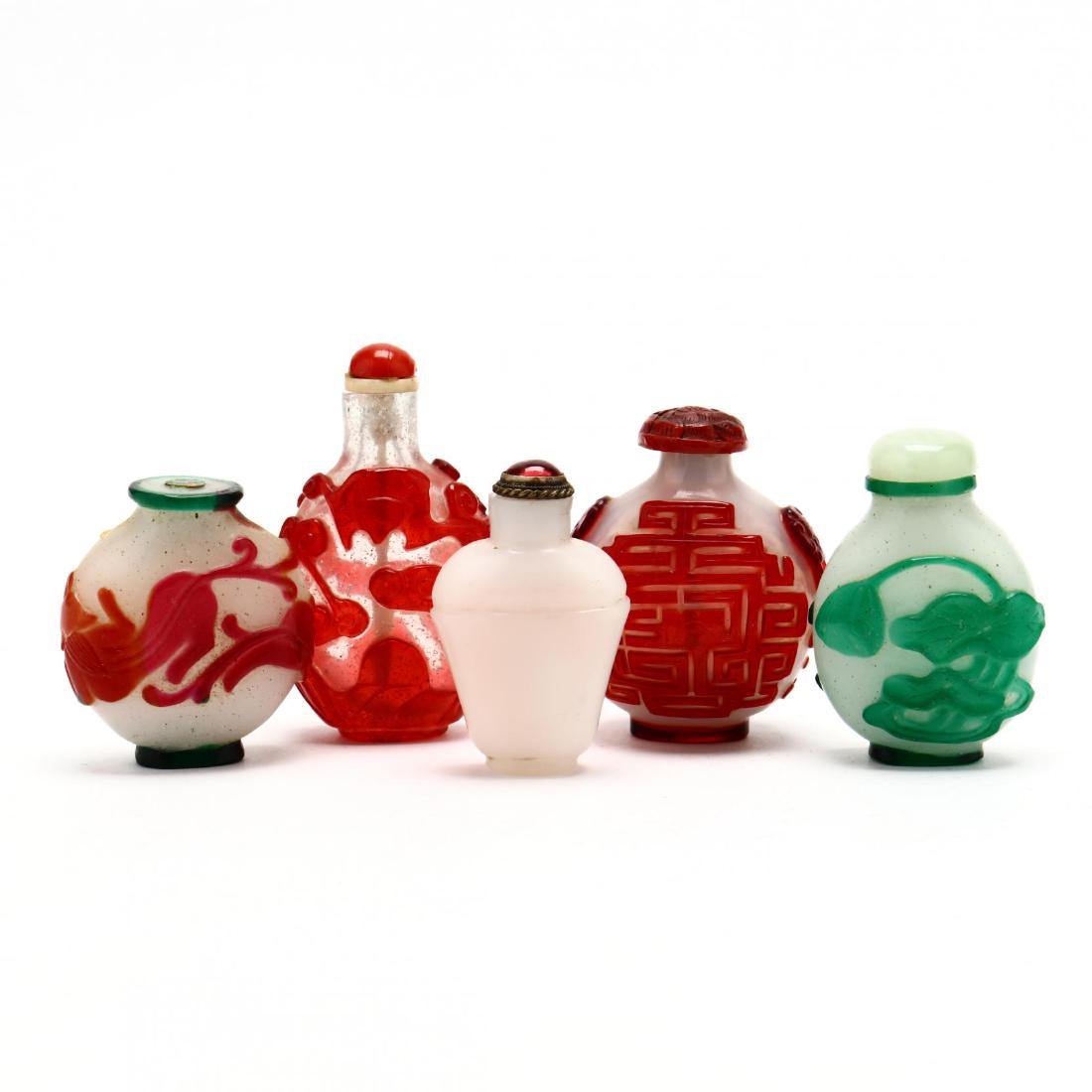Five Chinese Snuff Bottles (1 of 3)