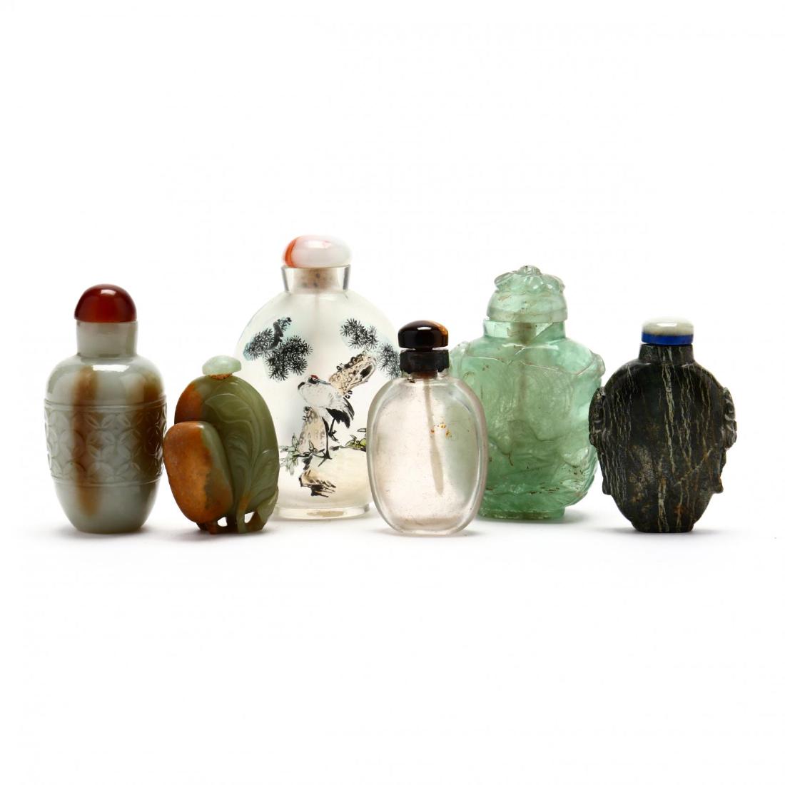 Six Chinese Snuff Bottles (1 of 3)