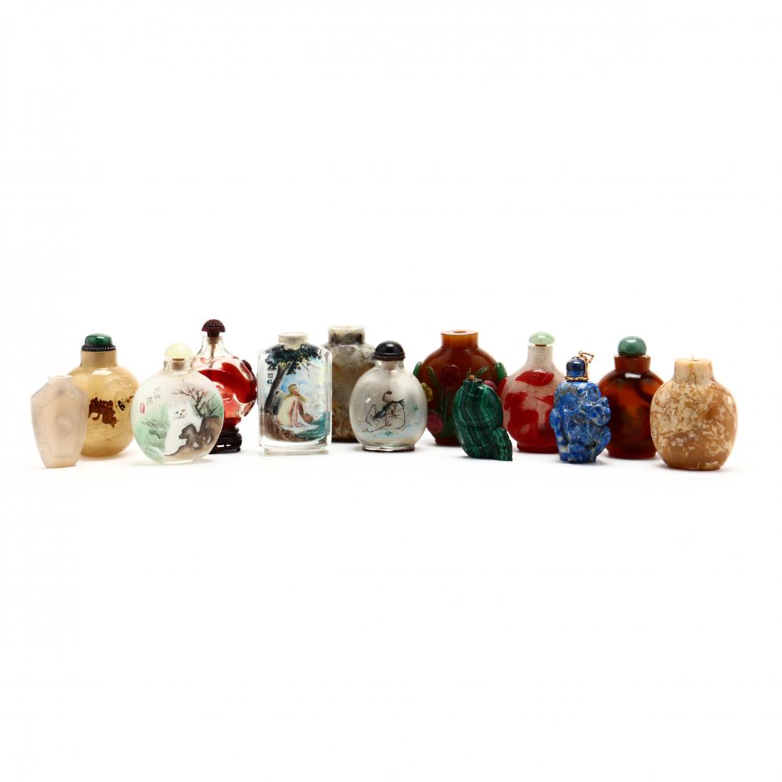 A Group of Thirteen Chinese Snuff Bottles (1 of 5)