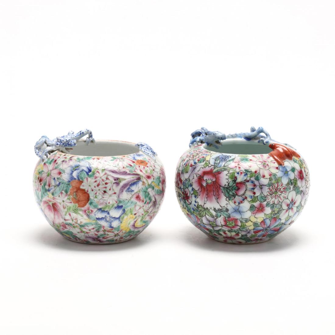 Two Similar Chinese Porcelain Millefleurs Bowls (1 of 6)