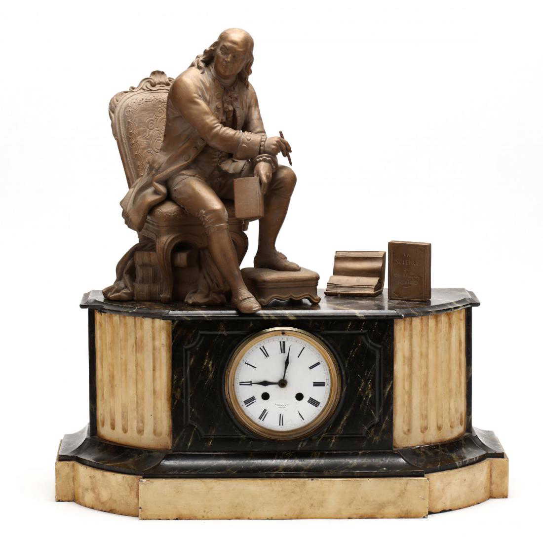 Antique Bailey & Co., Benjamin Franklin Mantle Clock