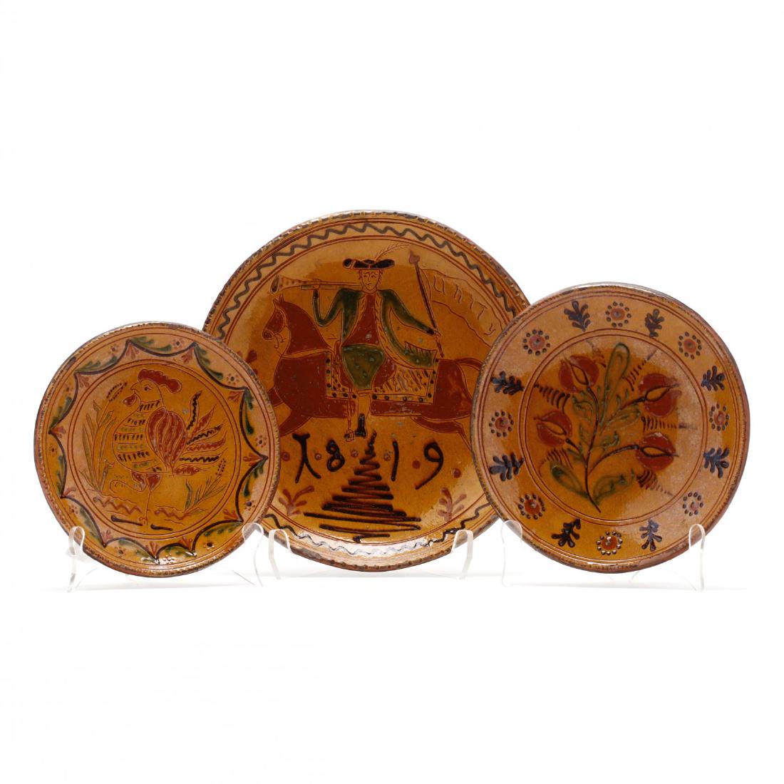 Three Greg Shooner Pottery Plates (1 of 5)