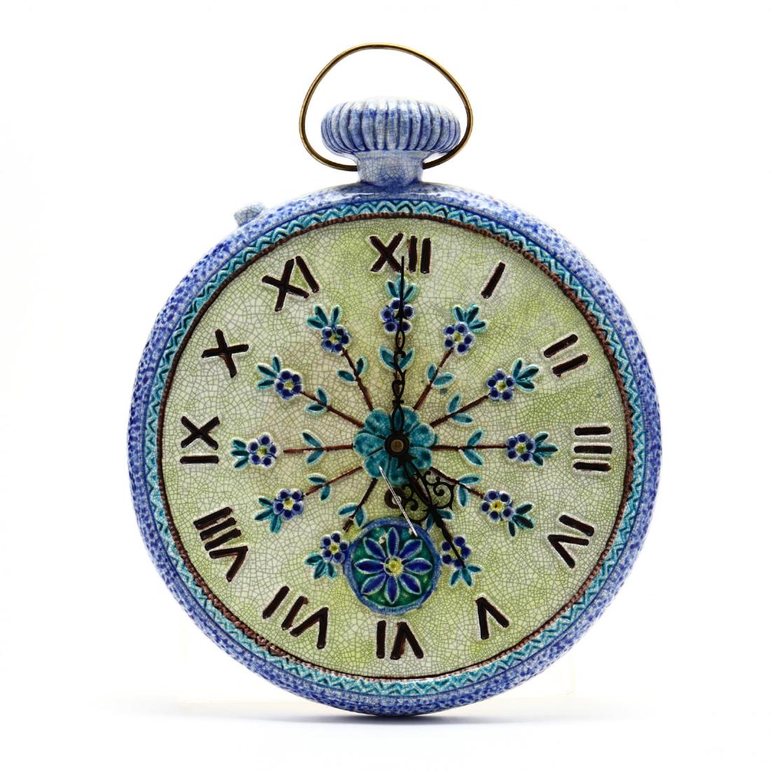 A Pottery Wall Clock
