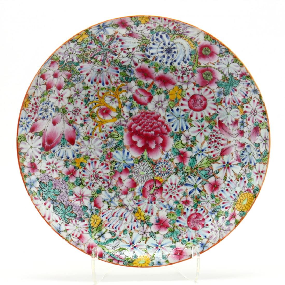 A Chinese Porcelain Millefleurs Charger (1 of 4)