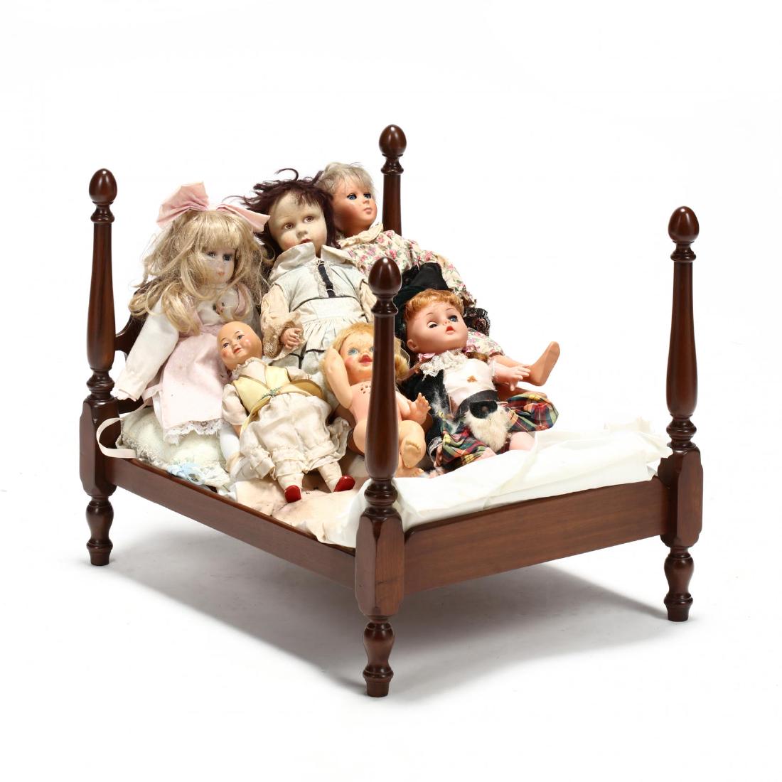 vintage doll bed