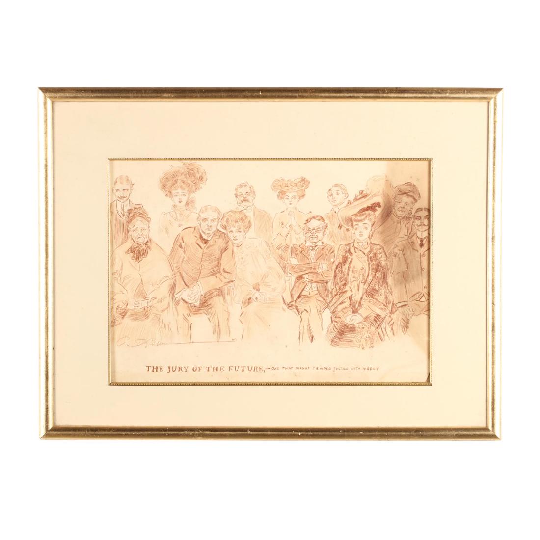 Charles Dana Gibson (1867-1944),  The Jury of the (1 of 4)