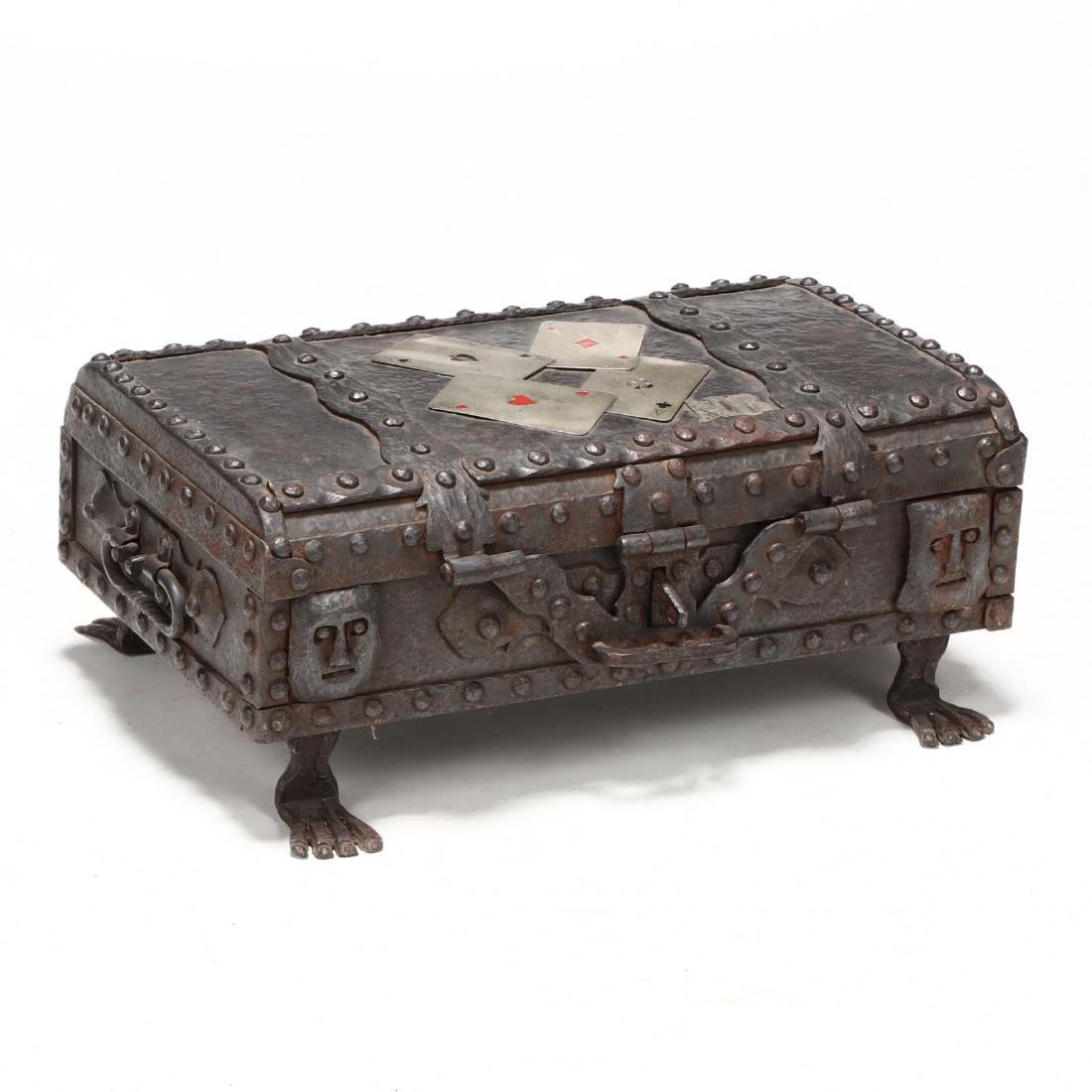 Arts and Crafts Wrought Iron Poker Chest (1 of 6)