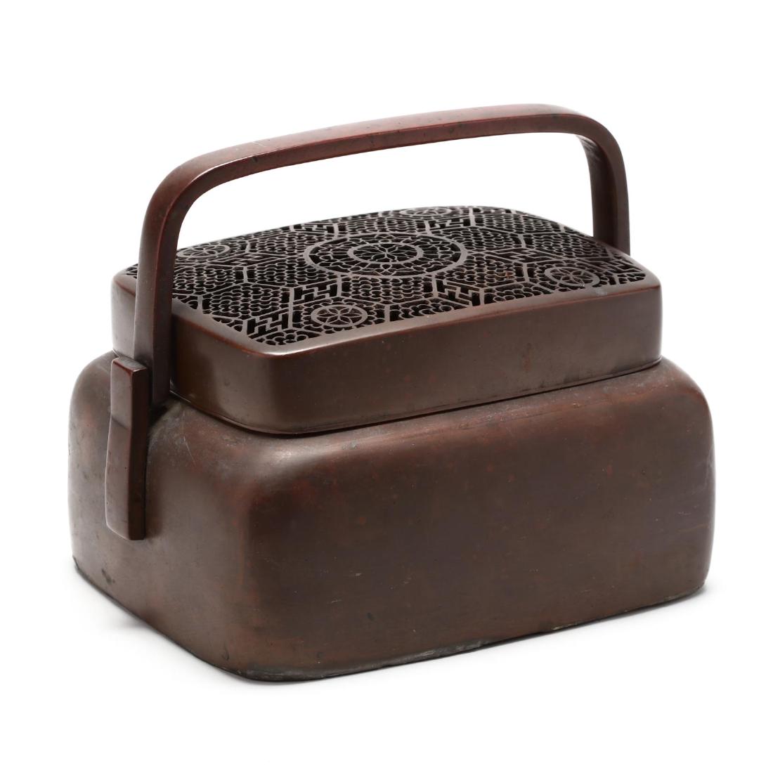 A Chinese Bronze Hand Warmer (1 of 4)