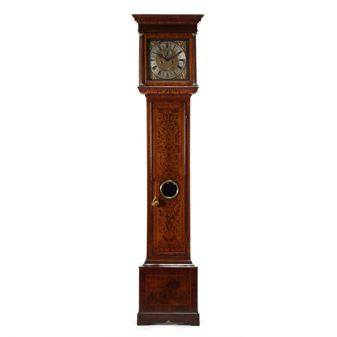 Esaye Fleureau, Marquetry Inlaid Tall Case Clock (1 of 10)