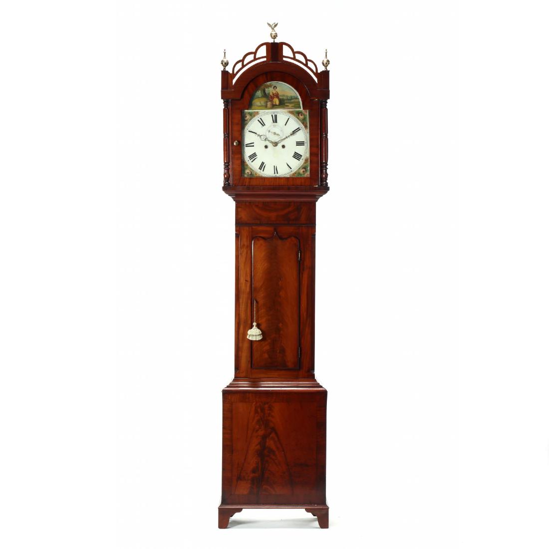 George III Mahogany Tall Case Clock (1 of 10)