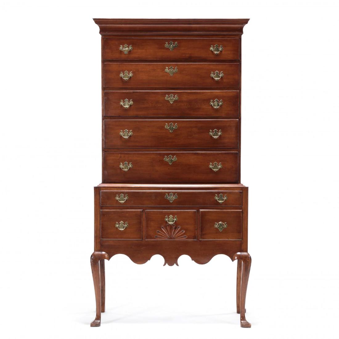 New England Queen Anne Cherry Highboy (1 of 9)