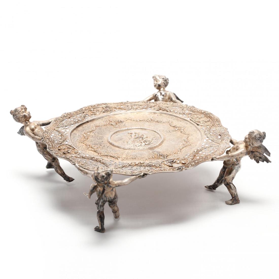 An Antique German .800 Silver Figural Centerpiece (1 of 5)