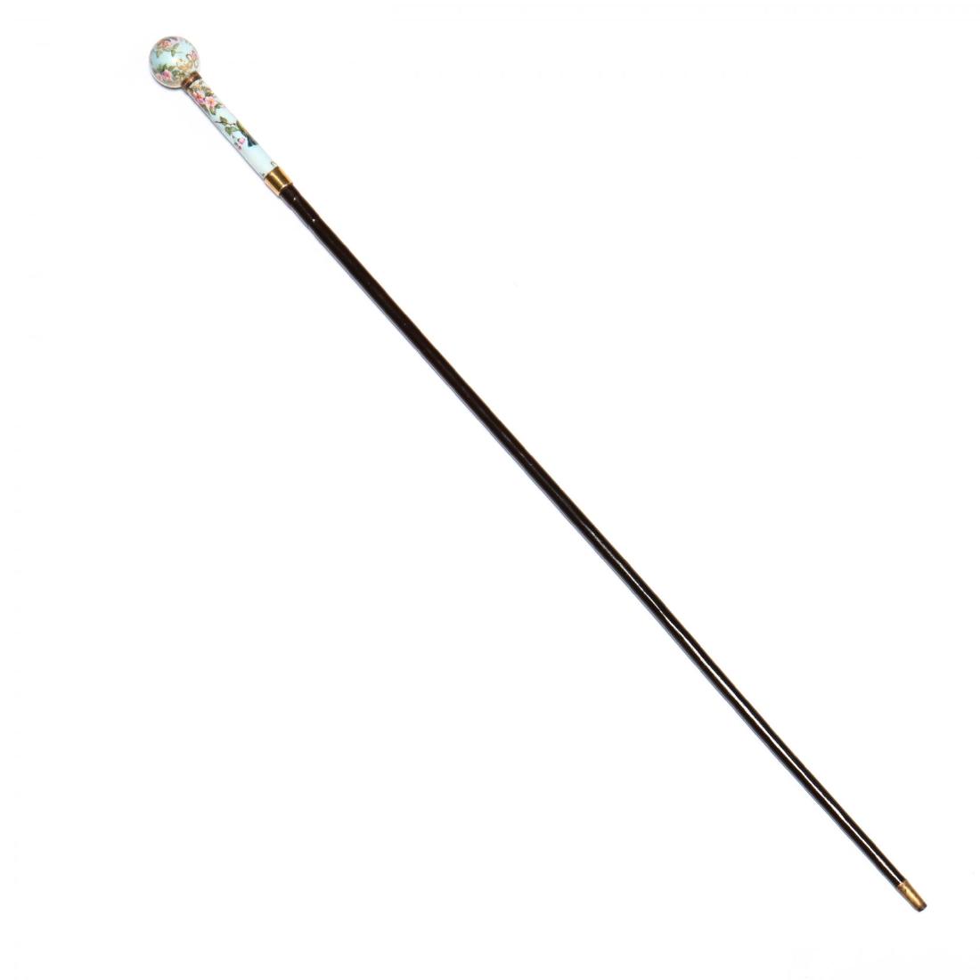A Continental Porcelain Handled Cane (1 of 5)