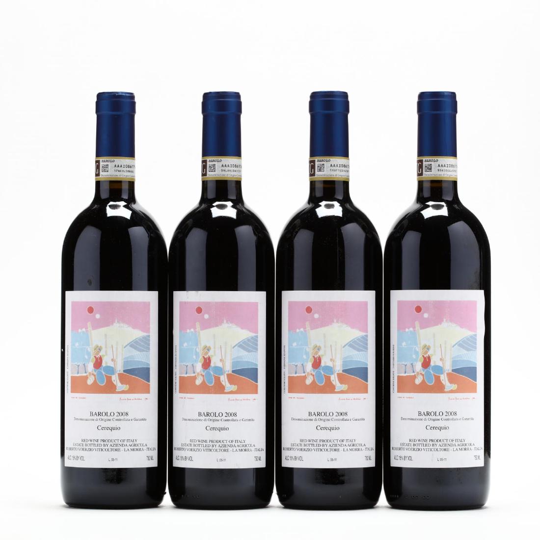 Barolo - Vintage 2008: Vintage 2008, Barolo, Cerequio, Roberto Voerzio, 4 into neck (4 750 ml) Additional high-resolution photos are available at LelandLittle.com