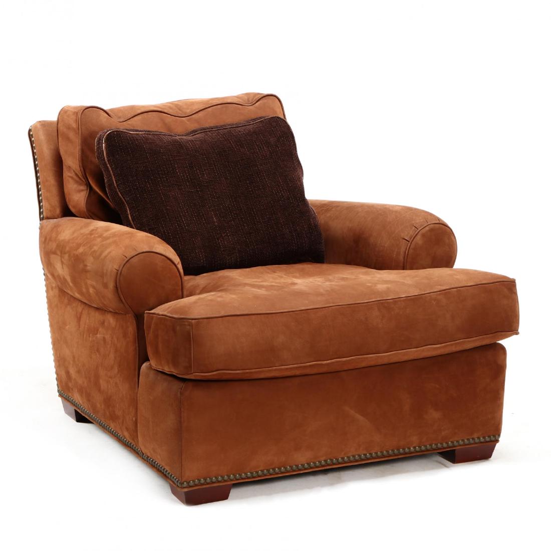 Leather Upholstered Club Chair by  American Leather (1 of 5)