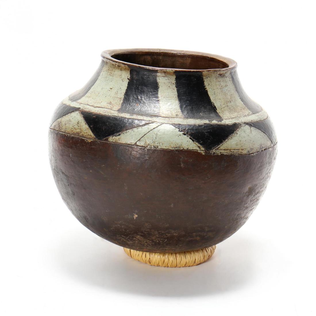 African Painted Pottery Vessel (1 of 5)
