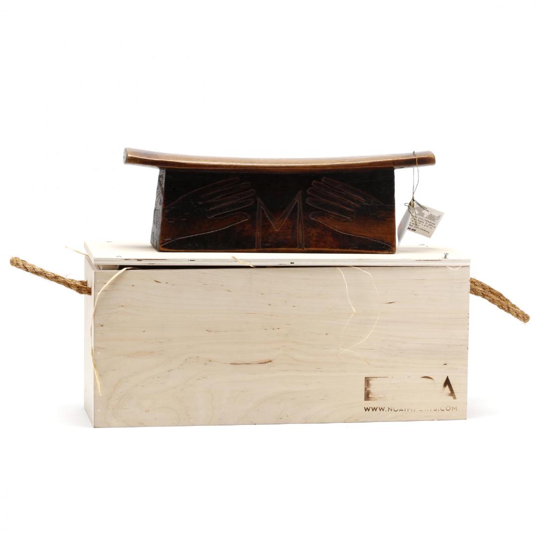 Zulu Headrest With Carved Hands (1 of 5)