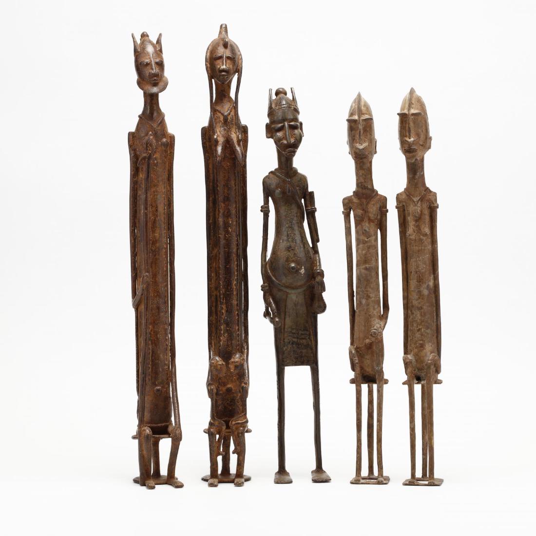 Five African Dogon Ancestor Bronzes (1 of 3)