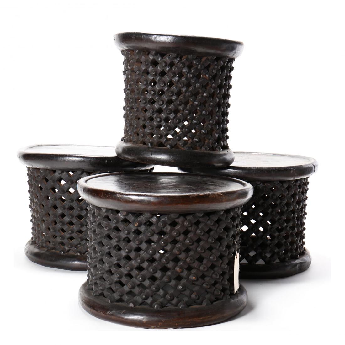 Four Bamileke King Stools (1 of 5)