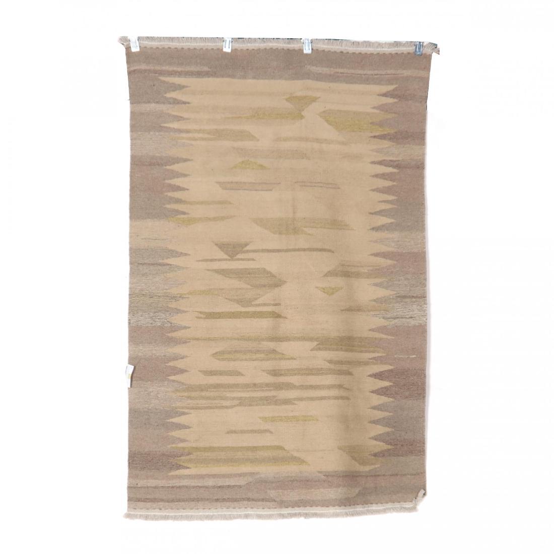 NOA Living Kilim Area Rug (3 ft. 11 in. x 6 ft. 3 in.): neutral colors. This lot to be sold on day 1, Wednesday, October 3 (Lots 1-948) 3 ft. 11 in. x 6 ft. 3 in. From the Complete and Important Collection of NOA Living, Raleigh, North Carolina Additional 