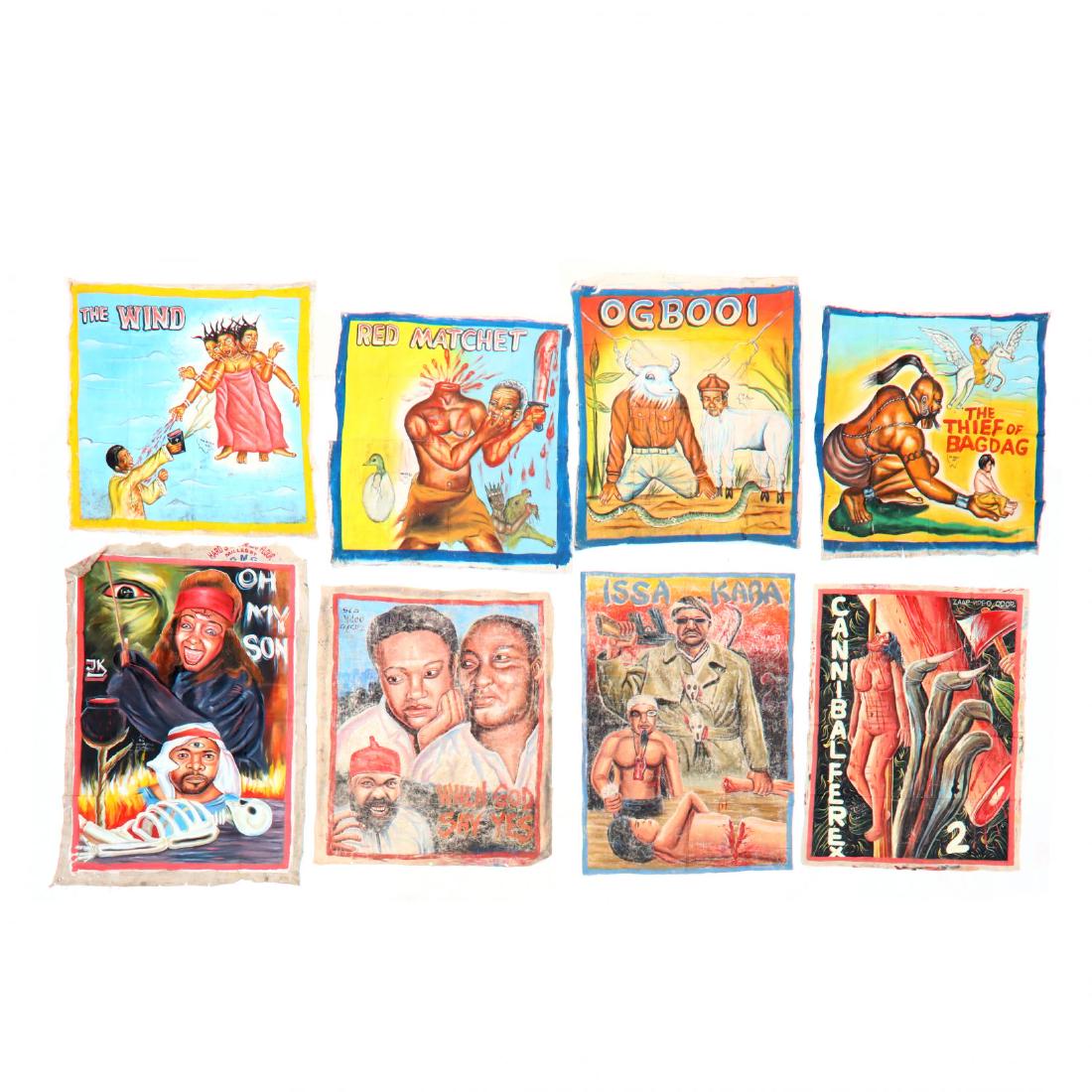 Eight Vintage Ghana Movie Posters (1 of 3)