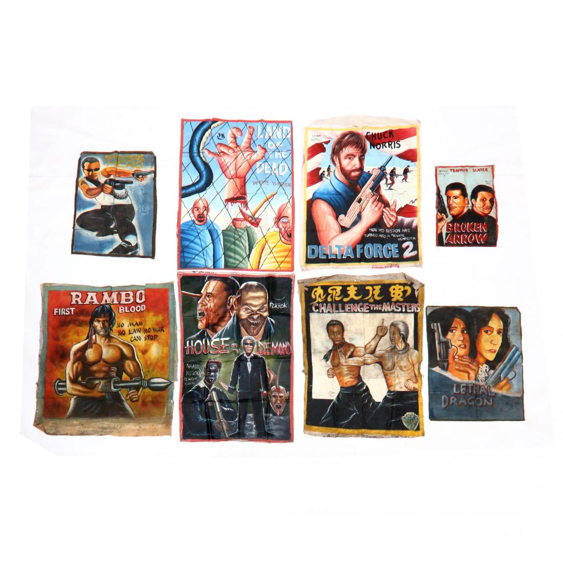 Eight Vintage Ghana Movie Posters (1 of 4)