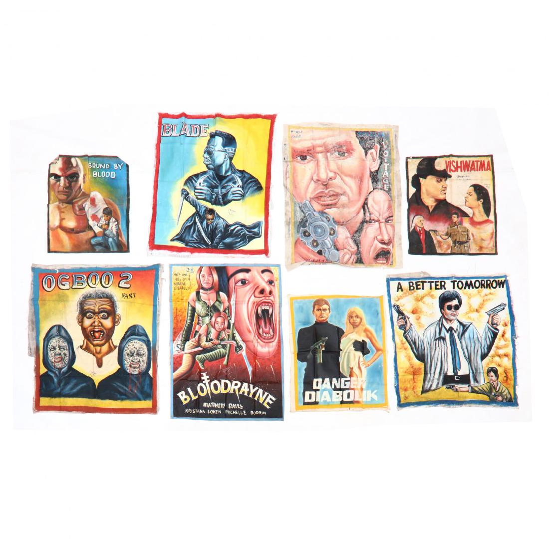 Eight Vintage Ghana Movie Posters (1 of 4)