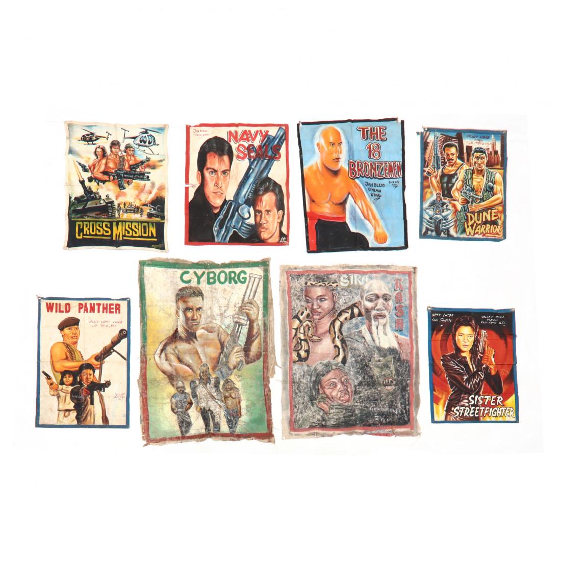 Eight Vintage Ghana Movie Posters (1 of 4)