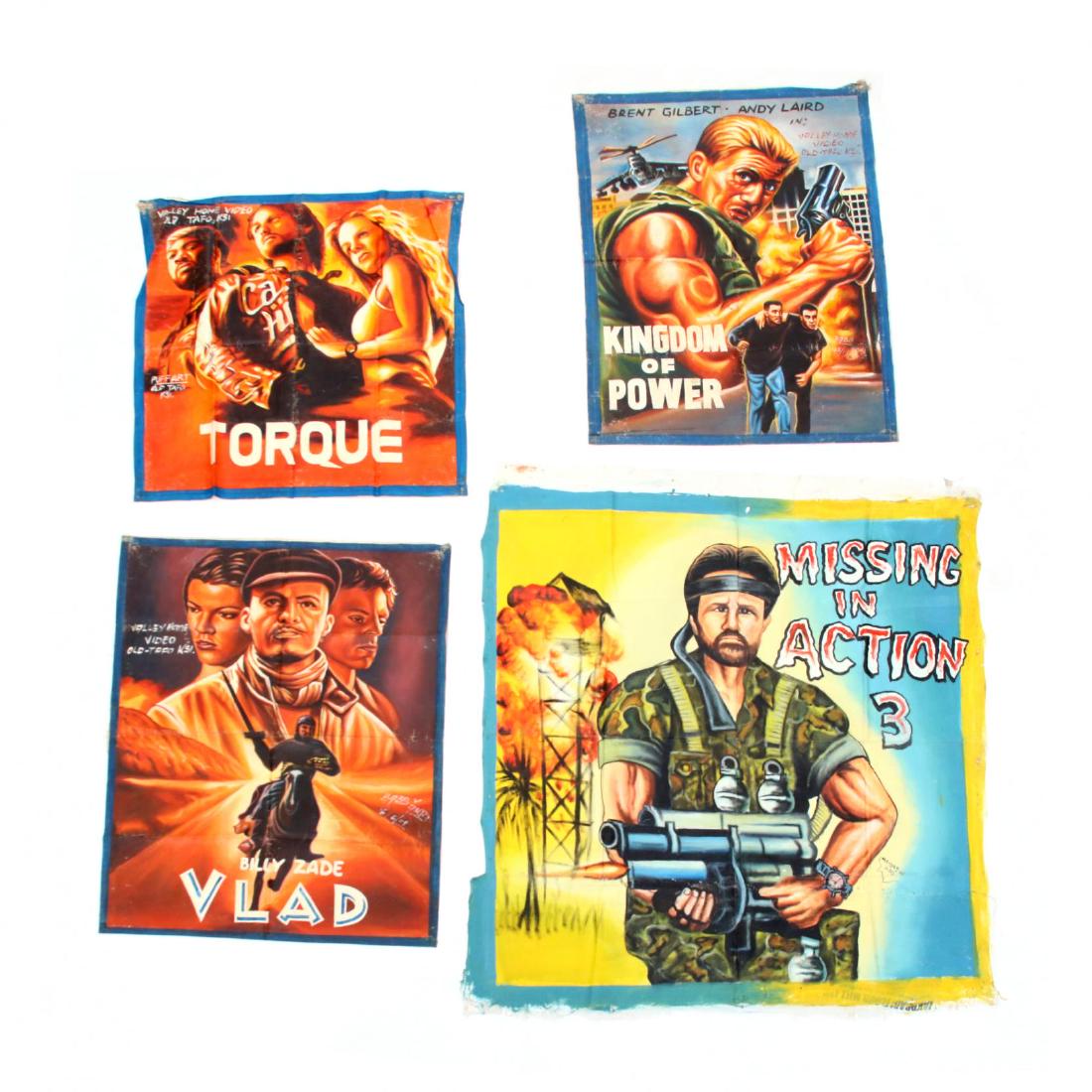 Four Vintage Ghana Action Movie Posters (1 of 3)