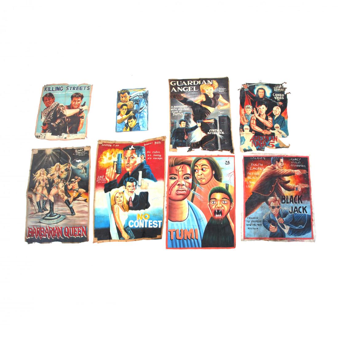 Eight Vintage Ghana Movie Posters (1 of 4)