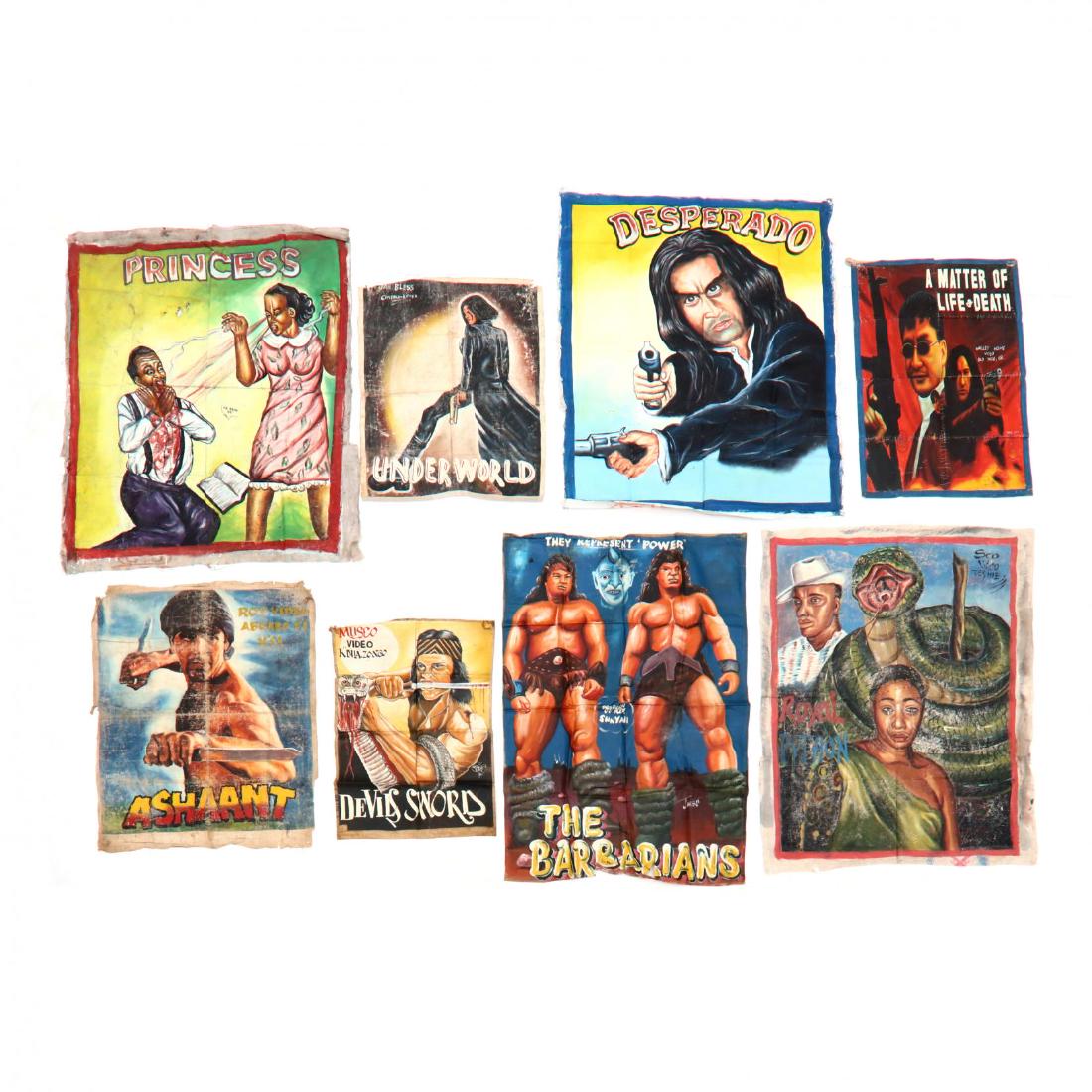 Eight Vintage Ghana Movie Posters (1 of 4)