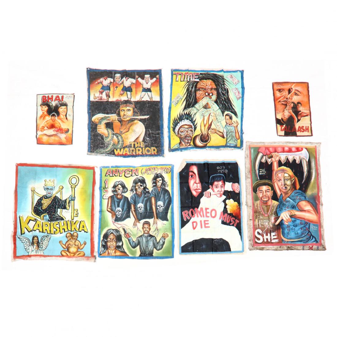 Eight Vintage Ghana Movie Posters (1 of 4)