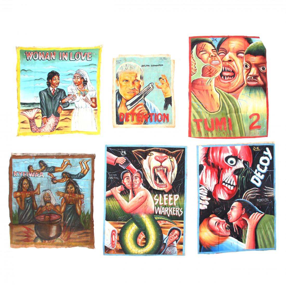 Six Vintage Ghana Movie Posters (1 of 4)