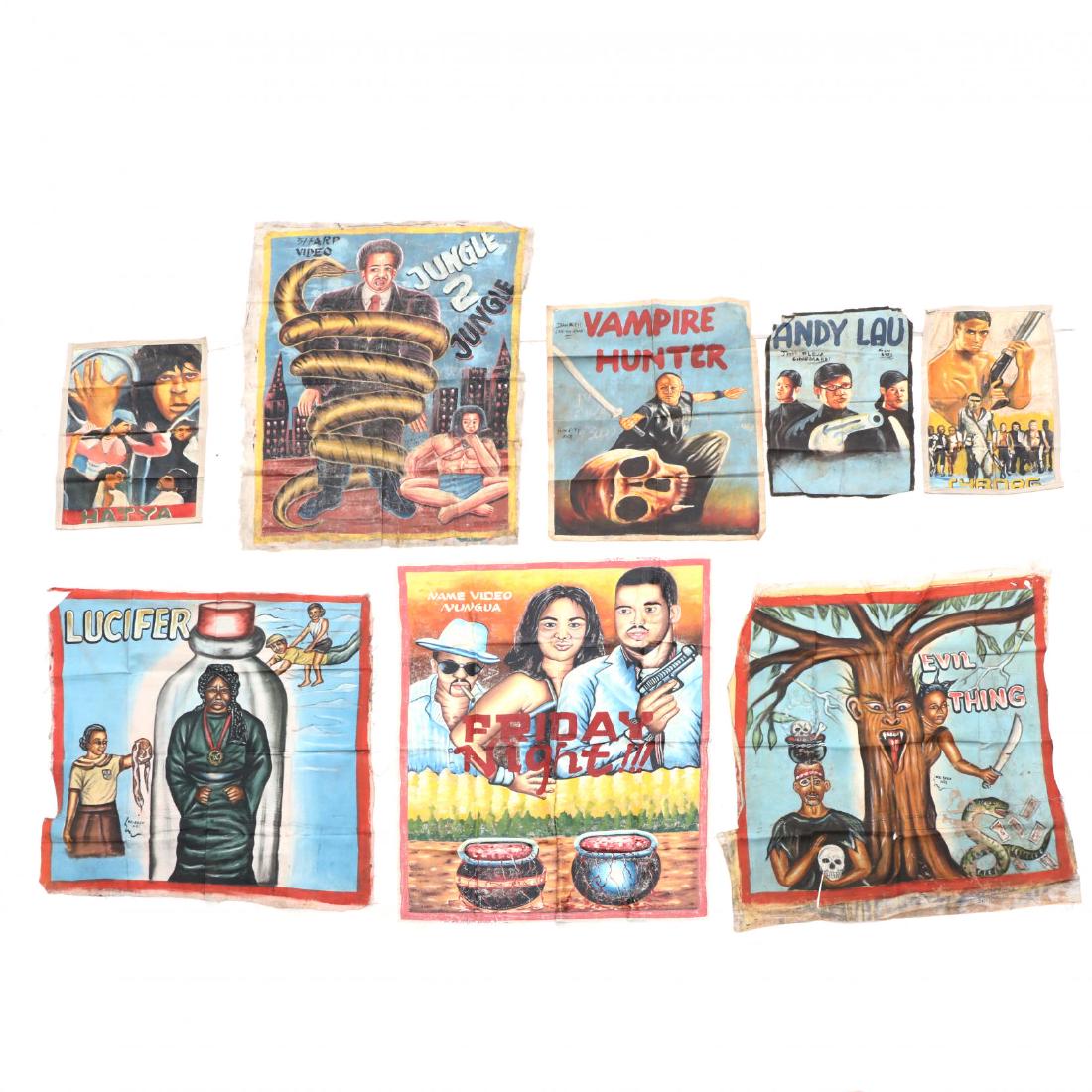 Eight Vintage Ghana Movie Posters (1 of 3)