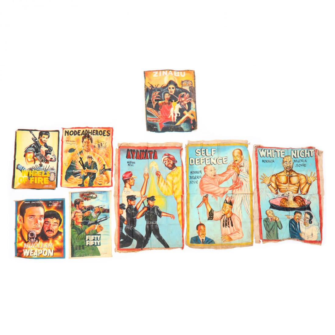 Eight Vintage Ghana Movie Posters (1 of 3)