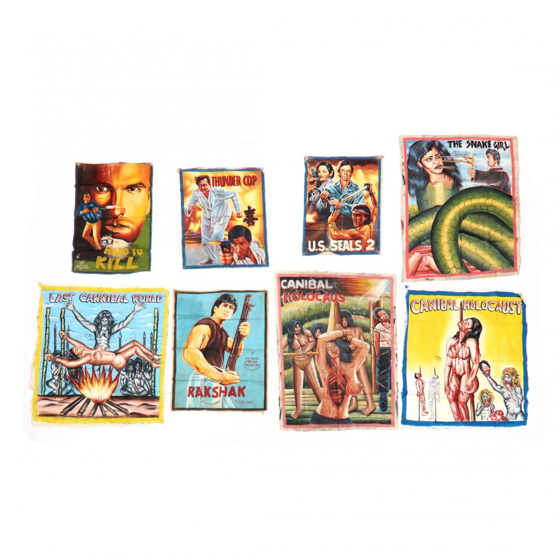 Eight Vintage Ghana Movie Posters (1 of 4)