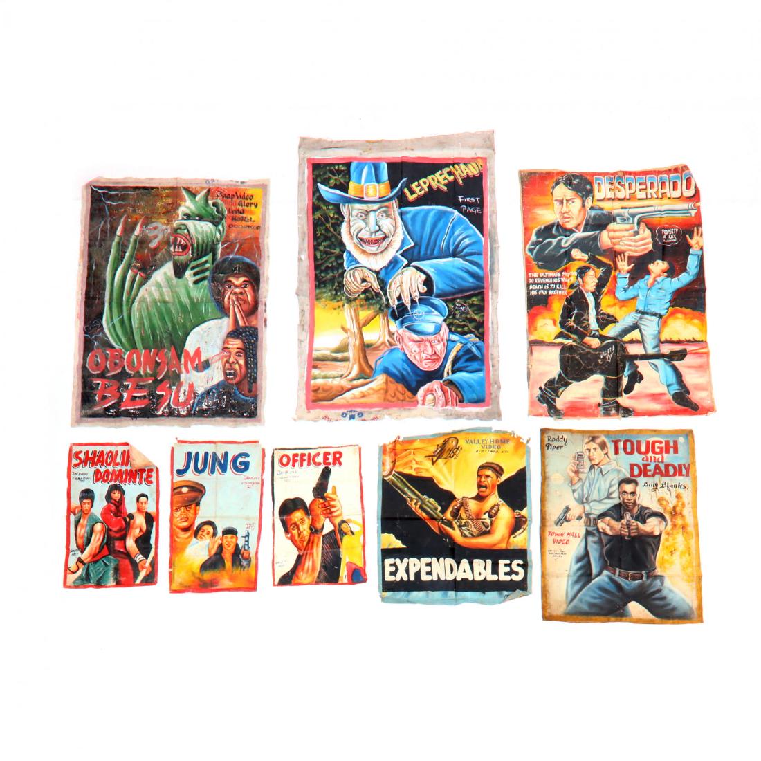 Eight Vintage Ghana Movie Posters (1 of 4)