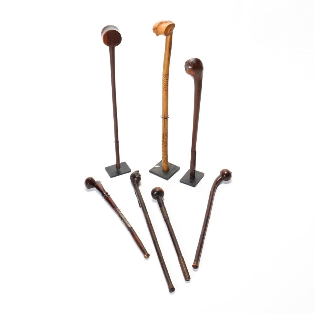 Group of Seven African Knobkerries (1 of 7)
