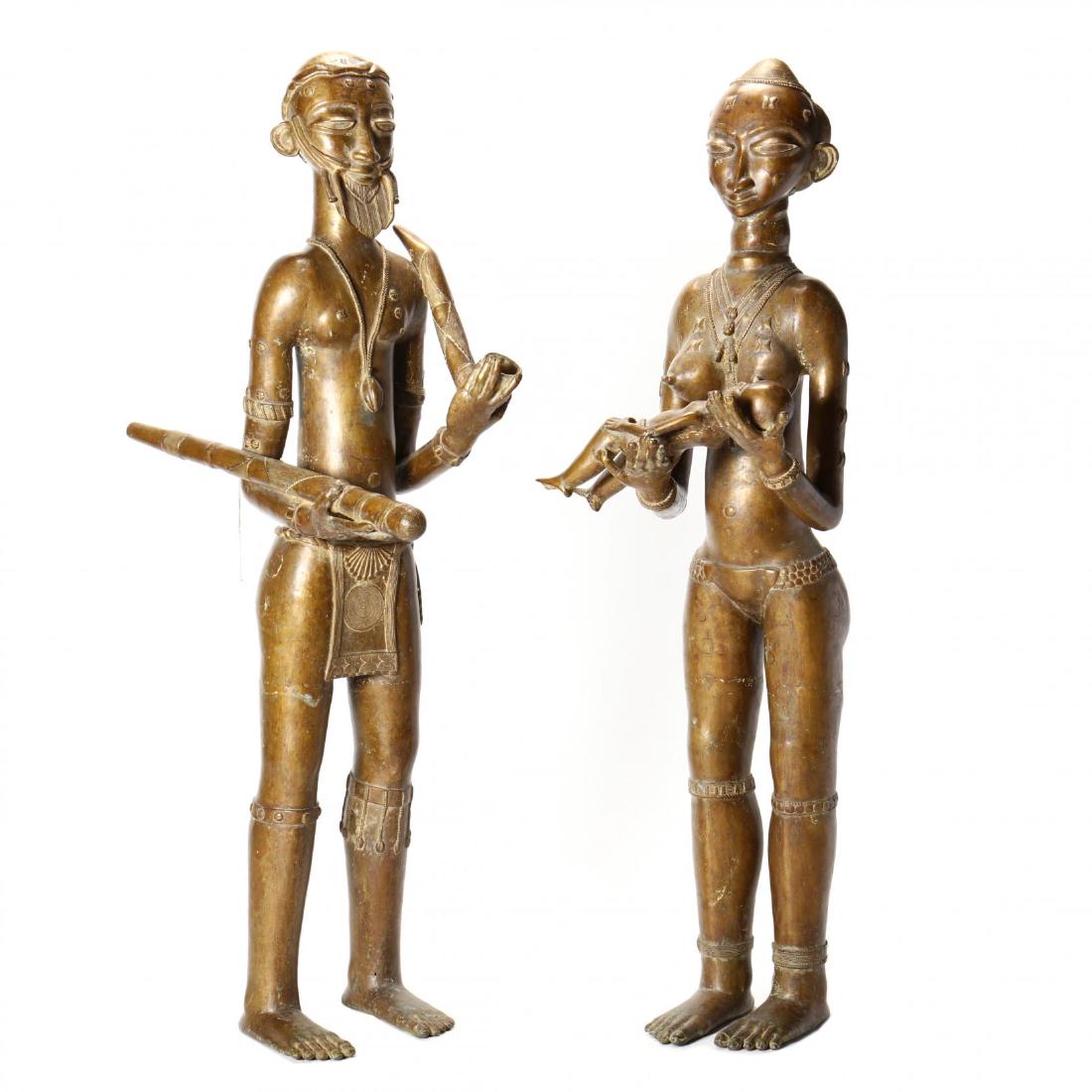 Pair of Ghana Baule Ancestor Figures (1 of 6)