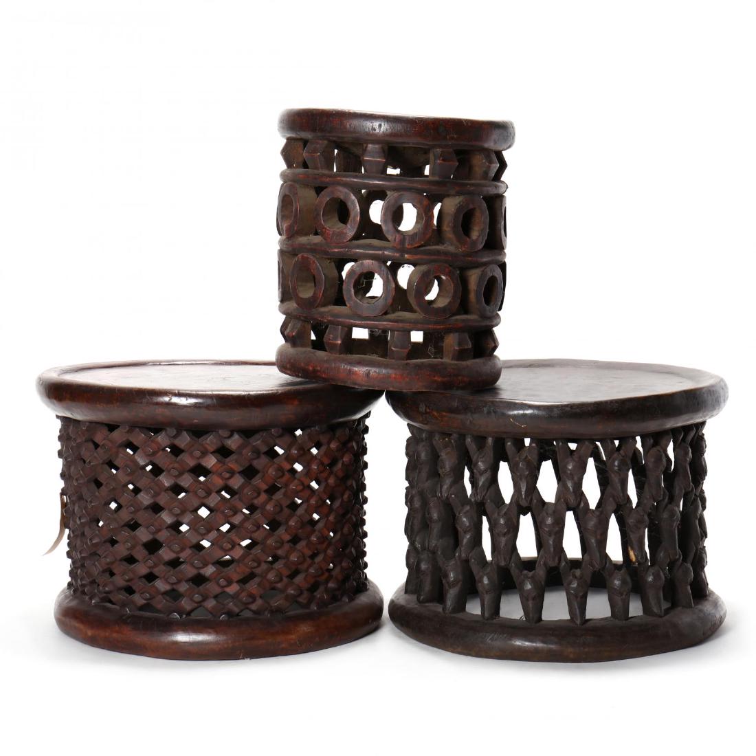 Three Bamileke King Stools (1 of 5)