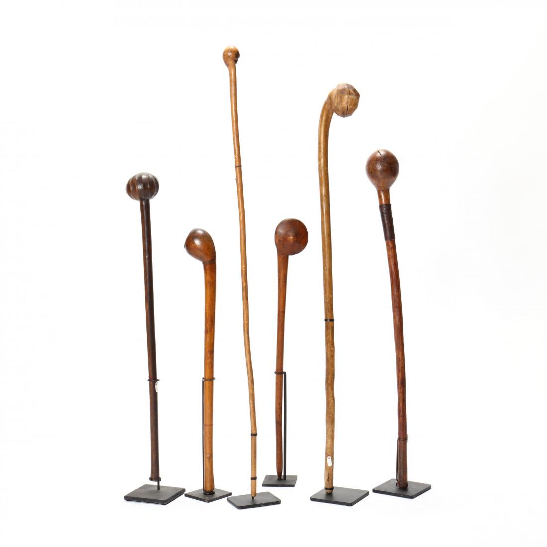 Group of Six African Knobkerries (1 of 8)